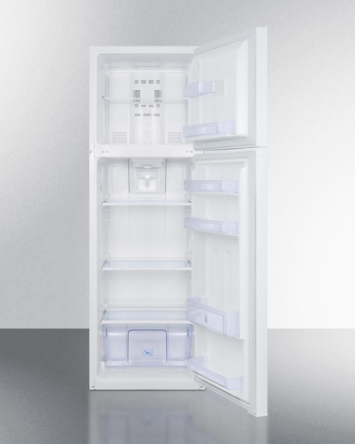 Summit 22" Wide Top Mount Refrigerator-Freezer in White - FF946W - MyBBQDirect