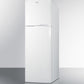 Summit 22" Wide Top Mount Refrigerator-Freezer in White - FF946W - MyBBQDirect