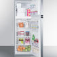 Summit 22" Wide Top Mount Refrigerator-Freezer With Icemaker - FF948SSIM - MyBBQDirect