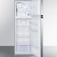Summit 22" Wide Top Mount Refrigerator-Freezer With Icemaker - FF948SSIM - MyBBQDirect