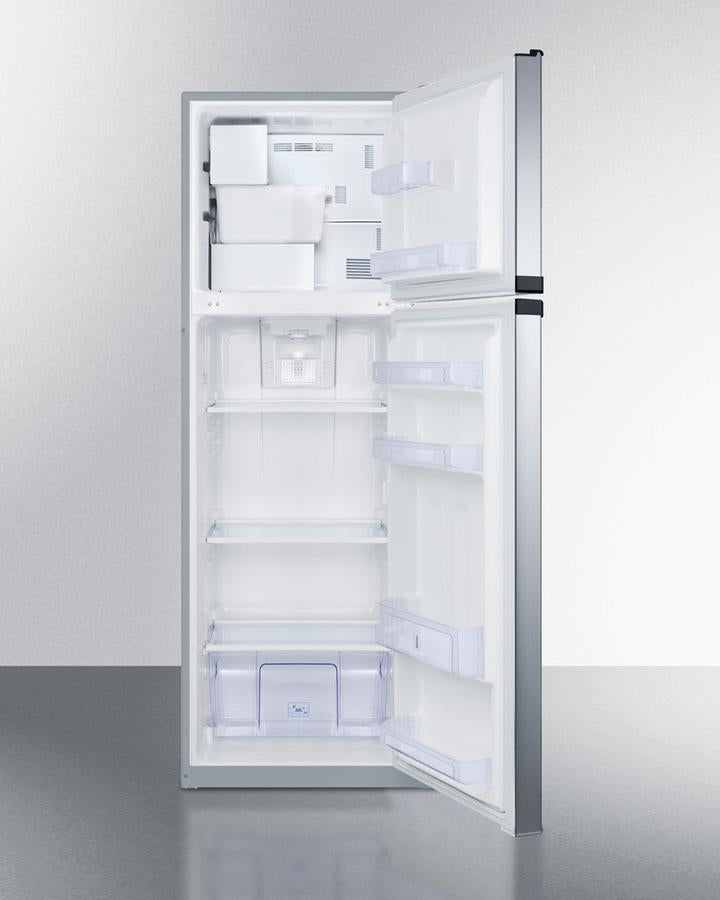 Summit 22" Wide Top Mount Refrigerator-Freezer With Icemaker - FF948SSIM - MyBBQDirect
