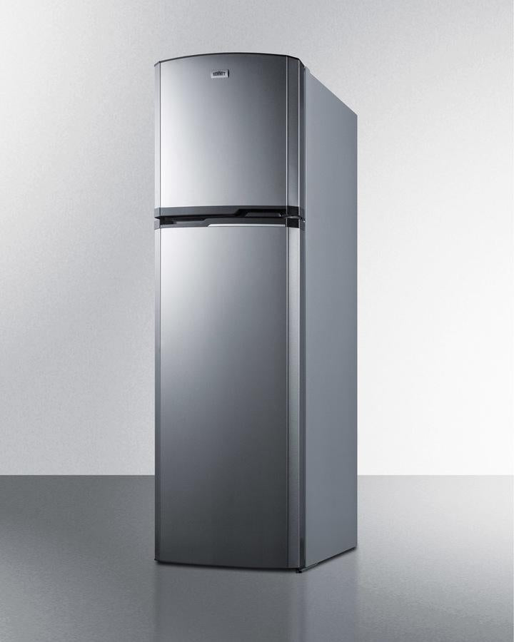 Summit 22" Wide Top Mount Refrigerator-Freezer With Icemaker - FF948SSIM - MyBBQDirect