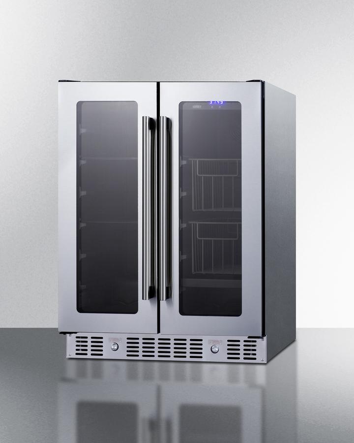 Summit 24" Built-In Dual-Zone Produce Refrigerator ADA Compliant - ALFD24WBVCSSPANTRY - MyBBQDirect
