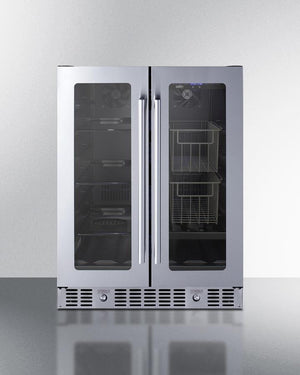 Summit 24" Built-In Dual-Zone Produce Refrigerator ADA Compliant - ALFD24WBVPANTRY - MyBBQDirect