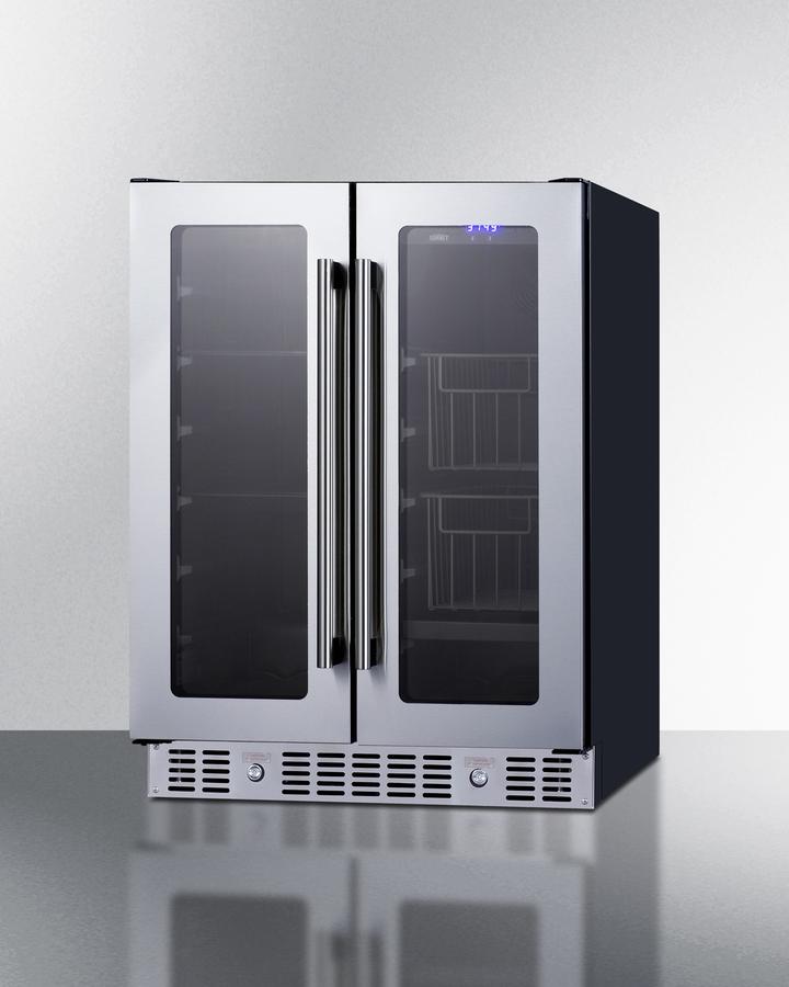 Summit 24" Built-In Dual-Zone Produce Refrigerator ADA Compliant - ALFD24WBVPANTRY - MyBBQDirect