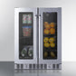 Summit 24" Built-In Dual-Zone Produce Refrigerator ADA Compliant - ALFD24WBVPANTRY - MyBBQDirect