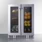 Summit 24" Built-In Dual-Zone Produce Refrigerator ADA Compliant - ALFD24WBVPANTRY - MyBBQDirect