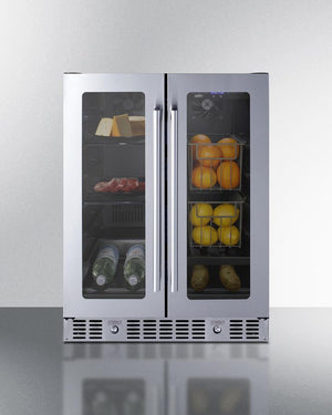 Summit 24" Built-In Dual-Zone Produce Refrigerator ADA Compliant - ALFD24WBVPANTRY - MyBBQDirect