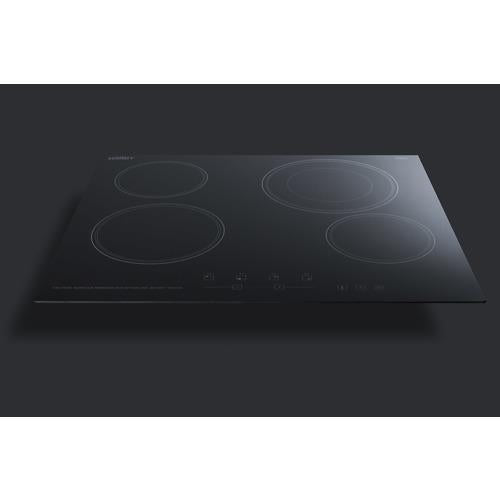 Summit 24" Wide 230V 4-Burner Radiant Cooktop - CR4B23T5B - MyBBQDirect