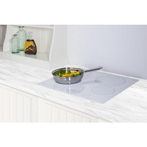 Summit 24" Wide 230V 4-Burner Radiant Cooktop - CR4B23T6W - MyBBQDirect