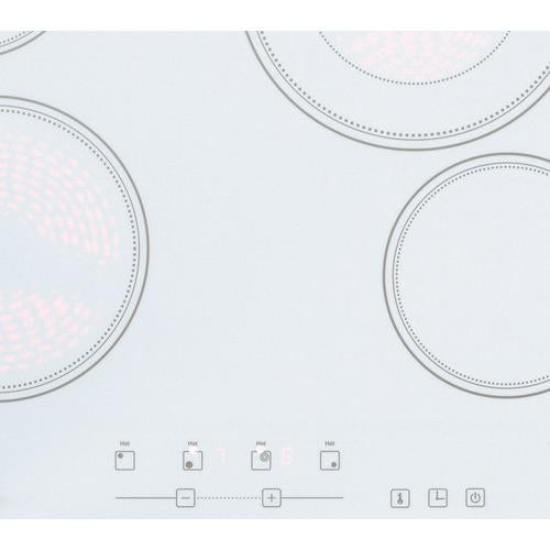 Summit 24" Wide 230V 4-Burner Radiant Cooktop - CR4B23T6W - MyBBQDirect