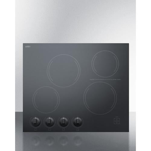 Summit 24" Wide 230V 4-Burner Radiant Cooktop - CREK4W - MyBBQDirect