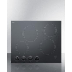 Summit 24" Wide 230V 4-Burner Radiant Cooktop - CREK4W - MyBBQDirect