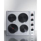 Summit 24" Wide 230V 4-Burner Solid Disk Cooktop - CSD4B24 - MyBBQDirect