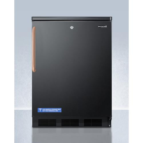Summit 24" Wide All-Refrigerator with Antimicrobial Pure Copper Handle - FF7LBLKTBC - MyBBQDirect