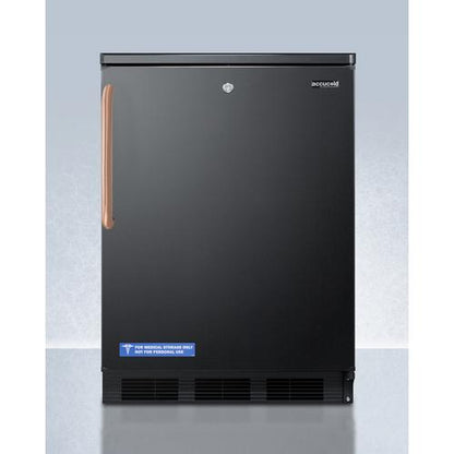 Summit 24" Wide All-Refrigerator with Antimicrobial Pure Copper Handle - FF7LBLKTBC - MyBBQDirect