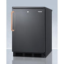 Summit 24" Wide All-Refrigerator with Antimicrobial Pure Copper Handle - FF7LBLKTBC