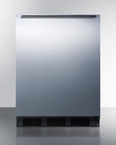 Summit 24" Wide All-Refrigerator With Horizontal Handle - FF63BKSSHH