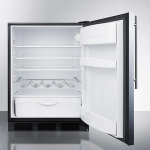Summit 24" Wide All-Refrigerator With Thin Handle - FF63BKSSHV - MyBBQDirect