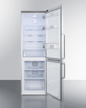 Summit 24" Wide Bottom Freezer Refrigerator in Stainless Steel with Digital Controls - FFBF246SS - MyBBQDirect