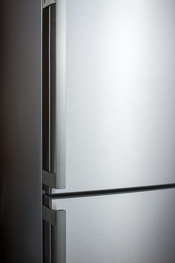 Summit 24" Wide Bottom Freezer Refrigerator in Stainless Steel with Digital Controls - FFBF246SS