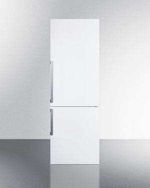 Summit 24" Wide Bottom Freezer Refrigerator in White with Digital Controls - FFBF241W - MyBBQDirect