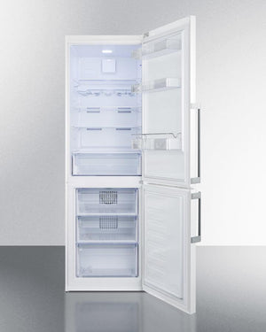 Summit 24" Wide Bottom Freezer Refrigerator in White with Digital Controls - FFBF241W - MyBBQDirect