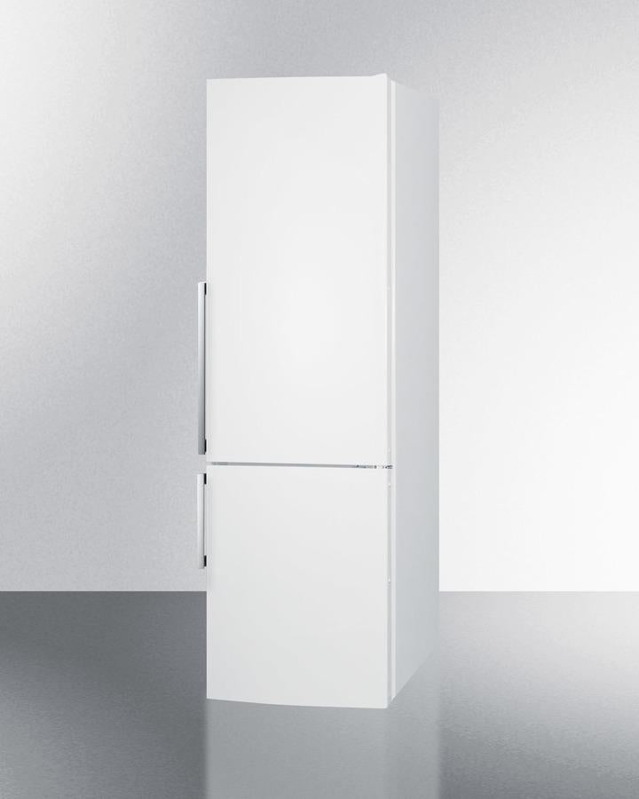 Summit 24" Wide Bottom Freezer Refrigerator in White with Digital Controls - FFBF241W - MyBBQDirect