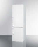 Summit 24" Wide Bottom Freezer Refrigerator in White with Digital Controls - FFBF241W