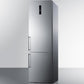 Summit 24" Wide Bottom Freezer Refrigerator With Icemaker - FFBF181ESIM - MyBBQDirect