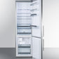 Summit 24" Wide Bottom Freezer Refrigerator With Icemaker - FFBF181ESIM - MyBBQDirect