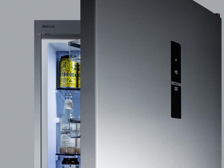 Summit 24" Wide Bottom Freezer Refrigerator With Icemaker - FFBF181ESIM - MyBBQDirect