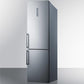 Summit 24" Wide Bottom Freezer Refrigerator With Icemaker - FFBF192SSIM