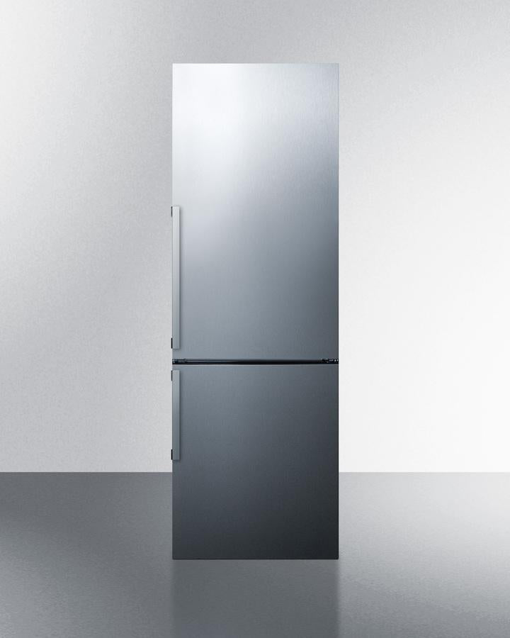 Summit 24" Wide Bottom Freezer Refrigerator With Icemaker - FFBF247SSIM - MyBBQDirect