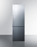 Summit 24" Wide Bottom Freezer Refrigerator With Icemaker - FFBF247SSIM