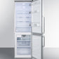 Summit 24" Wide Bottom Freezer Refrigerator With Icemaker - FFBF247SSIM - MyBBQDirect