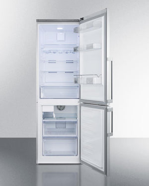 Summit 24" Wide Bottom Freezer Refrigerator With Icemaker - FFBF247SSIM - MyBBQDirect