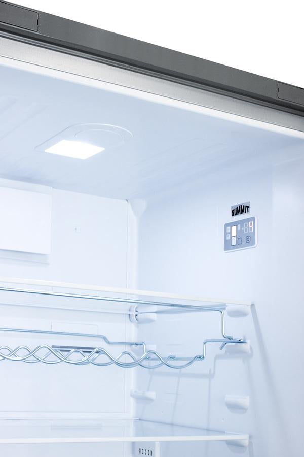 Summit 24" Wide Bottom Freezer Refrigerator With Icemaker - FFBF247SSIM - MyBBQDirect