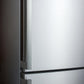 Summit 24" Wide Bottom Freezer Refrigerator With Icemaker - FFBF247SSIM - MyBBQDirect
