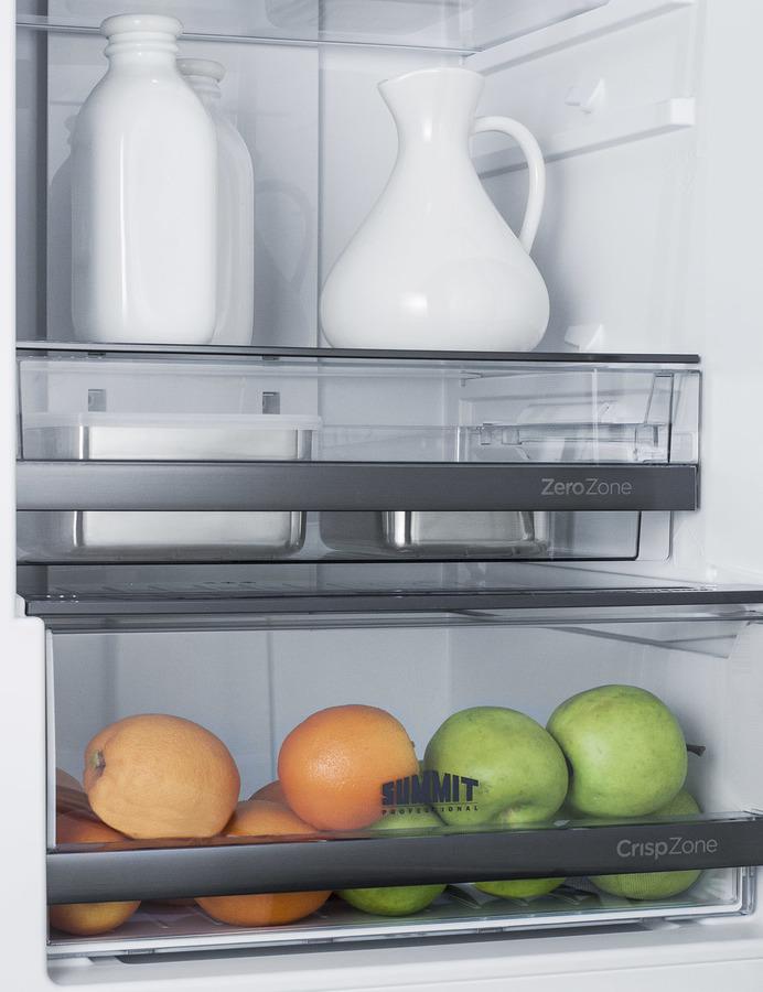 Summit 24" Wide Bottom Freezer Refrigerator With Icemaker - FFBF249SSIM - MyBBQDirect