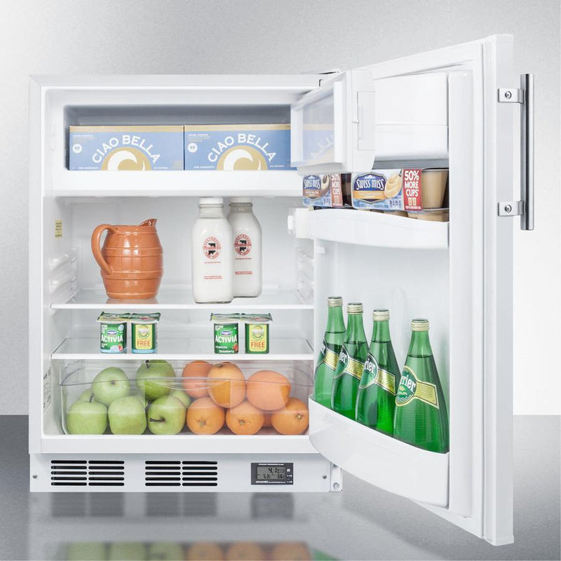 Summit 24" Wide Break Room Refrigerator-Freezer ADA Compliant - BKRF661BIADA