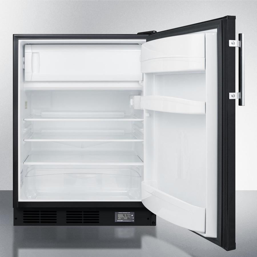 Summit 24" Wide Break Room Refrigerator-Freezer ADA Compliant - BKRF663BBIADA - MyBBQDirect