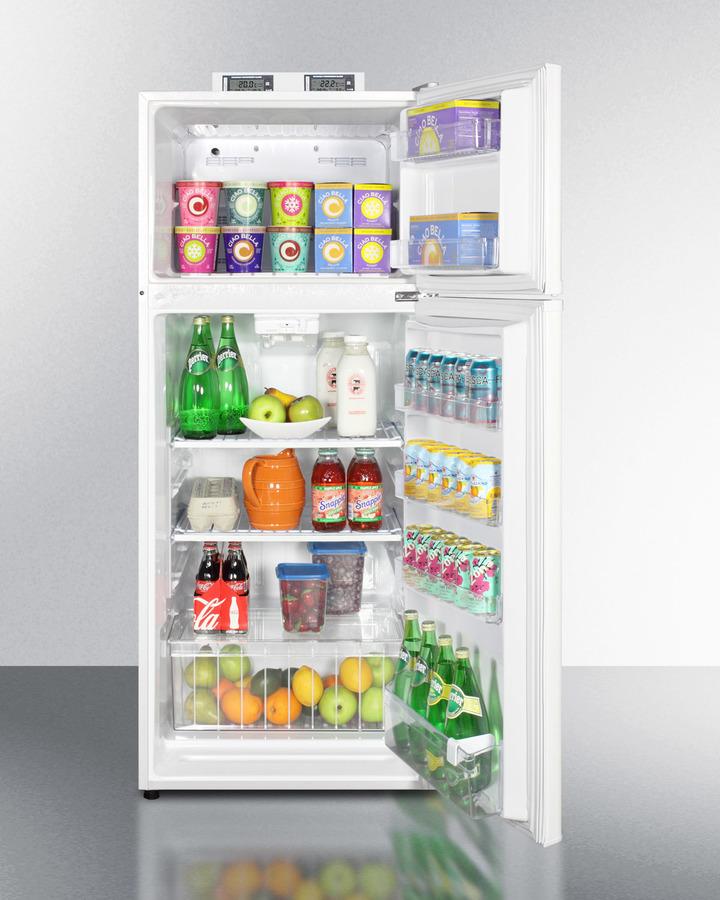 Summit 24" Wide Break Room Refrigerator-Freezer - BKRF1118W - MyBBQDirect