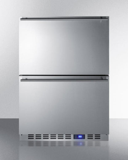 Summit 24" Wide Built-In 2-Drawer All-Refrigerator - FF642D