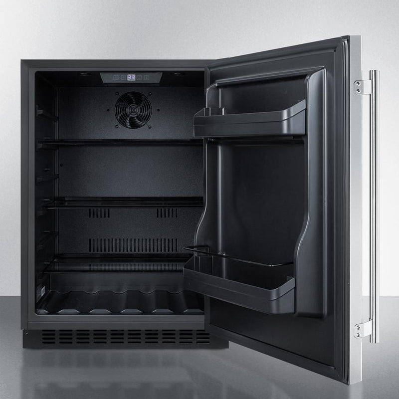 Summit 24" Wide Built-In All-Refrigerator ADA Compliant - AL54