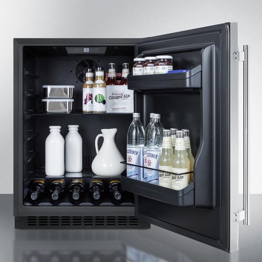 Summit 24" Wide Built-In All-Refrigerator ADA Compliant - AL54CSS - MyBBQDirect