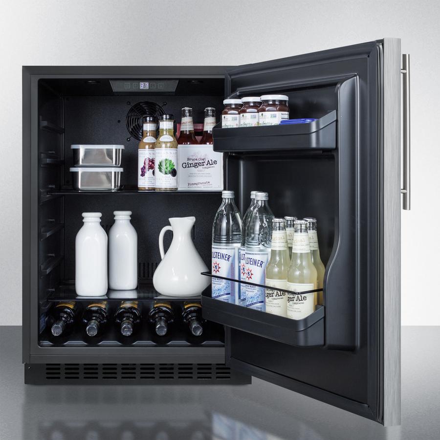 Summit 24" Wide Built-In All-Refrigerator ADA Compliant - AL54CSSHV - MyBBQDirect