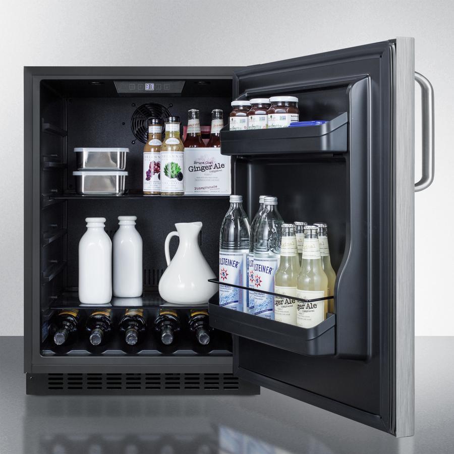 Summit 24" Wide Built-In All-Refrigerator, ADA Compliant - AL54CSSTB - MyBBQDirect