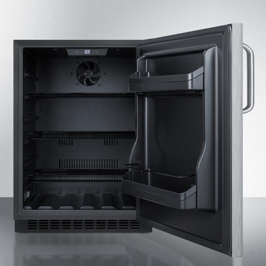 Summit 24" Wide Built-In All-Refrigerator, ADA Compliant - AL54CSSTB - MyBBQDirect