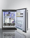 Summit 24" Wide Built-In All-Refrigerator ADA Compliant - AL55